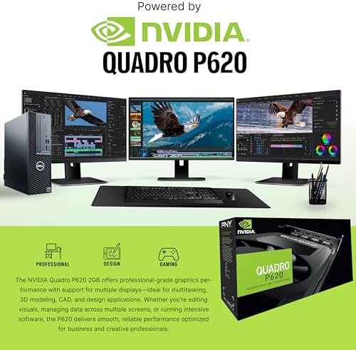 Dell Precision Workstation PC | Quadro P620 GPU - Editing & Design | Windows 11 Pro | Intel i5-9500 | 16GB RAM 1TB SSD | Home or Office Computer | WiFi 6 AX200 + BT (Renewed) - Image 2