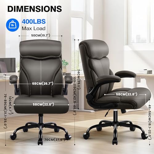 AreShark Leather Office Chair - Executive High Back Ergonomic Desk Chairs - Image 2