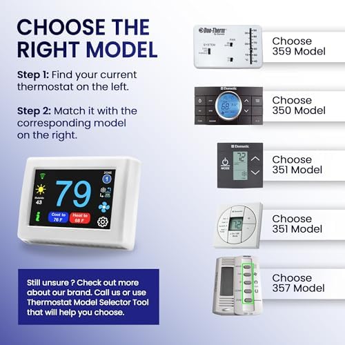 MICRO-AIR EasyTouch Digital RV Thermostat Replacement, 359 White - Image 2
