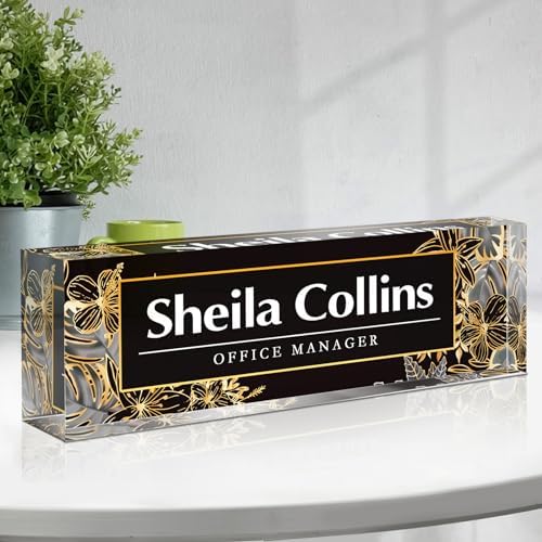 Custom Name Plate for Desk, Employee Appreciation Gifts, Office Decor by Spricoz