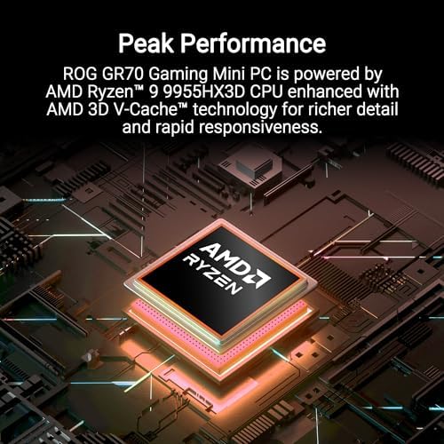 ASUS ROG GR70 Gaming Mini PC, AI Desktop | Ryzen 9 9955HX, RTX 5070 GPU - Image 4
