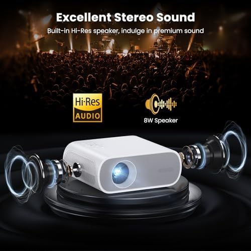 HOMPOW Official Licensed Smart Mini Projector with Wifi and Bluetooth - Image 5