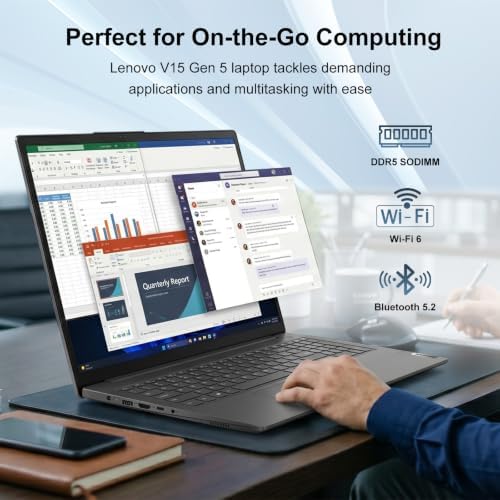 Lenovo V15 Gen 5 15.6" Business & Student Laptop, 8GB DDR5 RAM, 1TB SSD - Image 3