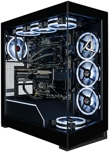 CLX Horus Creator Workstation - AMD Ryzen Threadripper 9980X 3.2GHz, GeForce RTX 5090, 4TB NVMe M.2 SSD, 256GB DDR5 ECC Memory, 360mm AIO, WiFi, Windows 11 Pro, Black, AI-Accelerated by CLX