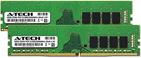 A-Tech 32GB Kit (2x16GB) RAM for Dell OptiPlex XE3, 7070, 7060, 5070, 5060, 3070, 3060 (Tower/SFF) | DDR4 2666 MHz DIMM PC4-21300 UDIMM Memory Upgrade - Image 2