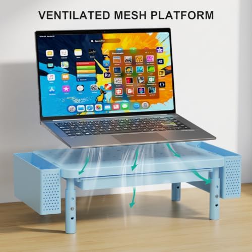 WALI Computer Monitor Stand with Storage and Pen Holder - Image 5