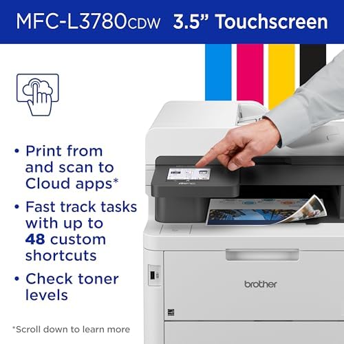 Brother MFCL3780CDW Wireless Digital Color All-in-One Laser Printer, Single Pass Duplex Copy & Scan | Includes 2 Month Refresh Subscription Trial ¹ Amazon Dash Replenishment Ready (Renewed Premium) - Image 6