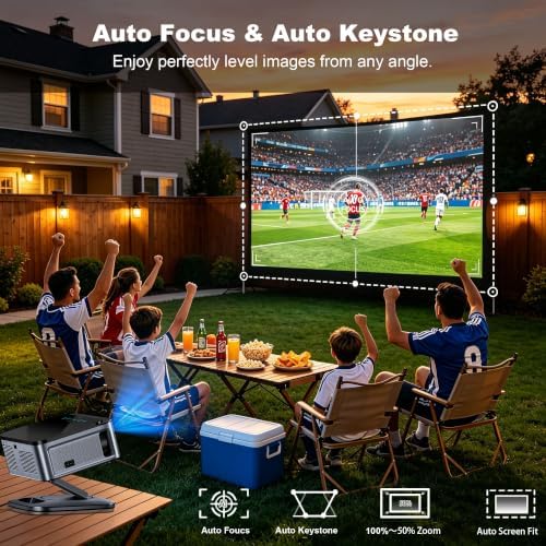 Google TV Smart Projector 4K, 2500 ANSI Projector With WiFi and Bluetooth - Image 4