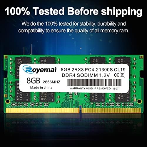 16GB DDR4 21300S PC4 2666 16GB SODIMM, DDR4-2666MHz PC4-21300 CL19 2Rx8 1.2V Non-ECC 260 Pin Laptop Memory Module Ram - Image 4