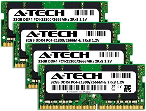 A-Tech DDR4 RAM 128GB Kit (4x32GB) 2666MHz PC4-21300 SODIMM Laptop Memory - Image 2