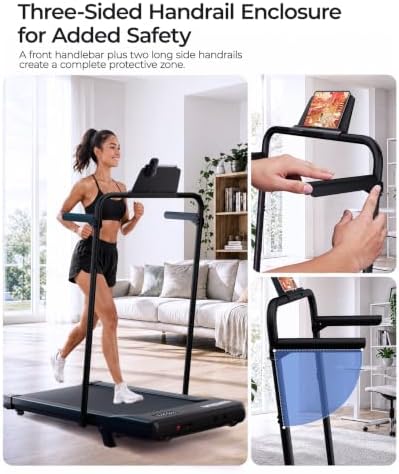 Superun Walking Pad with 6% Incline, 2.5HP Treadmill, 0.6-3.8 MPH, 300 lbs - Image 5