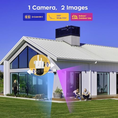 xmartO 4-Cam Dual-Lens WiFi Security Camera System, 4K NVR PTZ AI Tracking - Image 4