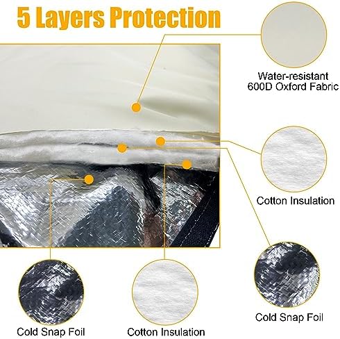 Insulated Backflow Preventer Pouch - Outdoor Pipe Insulation for Winter, Well Pump & Sprinkler Valve Protection - Image 5
