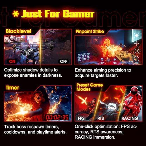 SANSUI 34 Inch Curved Monitor 240Hz UWQHD 3440×1440 Gaming Monitor - Image 6