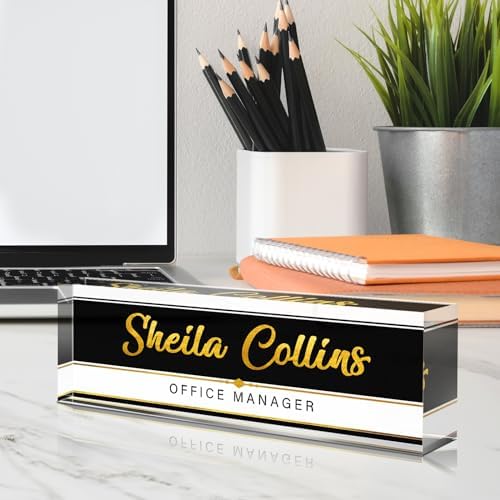 Custom Name Plate for Desk, Employee Appreciation Gifts, Office Decor - Image 3