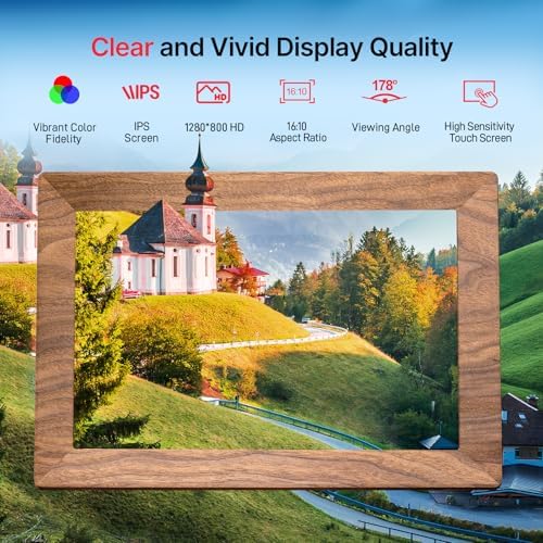 Frameo 10.1" WiFi Digital Picture Frame, Electronic Photo Frames - 32GB - Image 4