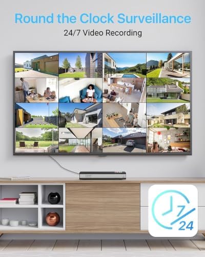 ZOSI 16CH 4K PoE Home Security Camera System, 4TB HDD, 12 x 5MP Metal Cam - Image 5