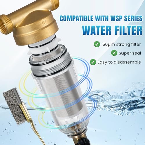 Enhon 4 Pieces 50μm Spin Down Sediment Filters Replacement Cartridges - Image 3