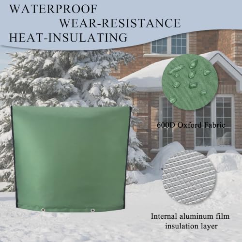 24"Wx24"H Backflow Preventer Insulation Cover, Sprinkler Covers for Outside - Image 3