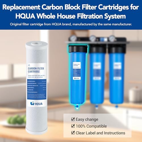 Whole House Carbon Block Replacement Filter Cartridge, WF-CB20BB, Fit for WF3 Series, NSF certified Carbon Block - Image 2