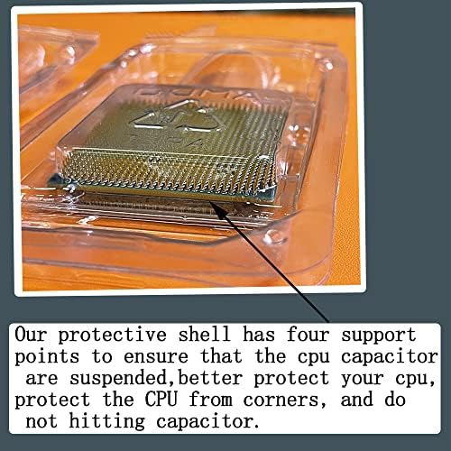 10pcs AMD CPU Protective Thicken Plastic Clamshell Case Trays Suitable with 10pcs Antistatic Bags and Labels (AMD) - Image 3