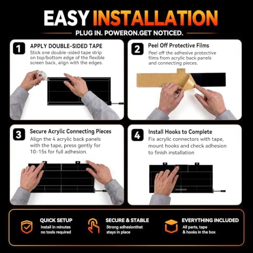 Rayhome Dual Row LED Open Sign, 29"x12" Colorful Huge Bright Advertising Open Signs for Business, Programmable Electric Scrolling Display with Remote for Business Store Bar Hotel - Image 6