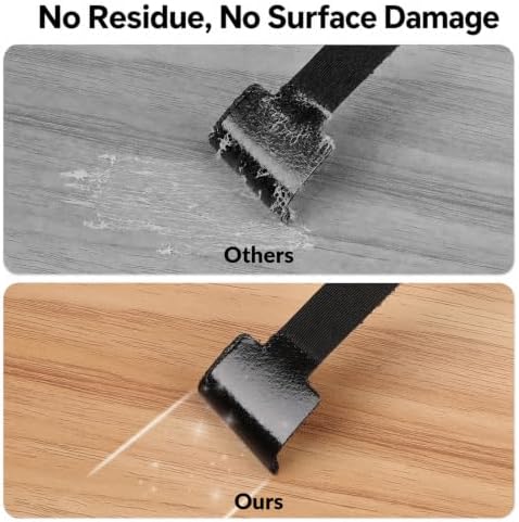 100 Pcs Cable Management Under Desk, Cable Ties, Cord Organizer Straps - Image 5