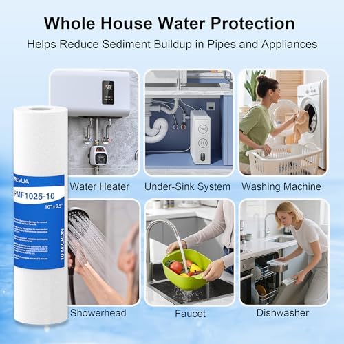 10 Micron 10" x 2.5" Sediment Water Filter Cartridge, 6-Pack - Image 6