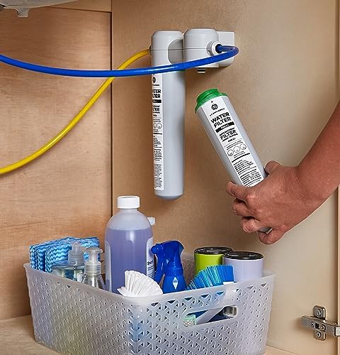 GE Under Sink Water Filter Replacement, Dual Flow, Reduces Sediment, Rust & Other Impurities from Water, Fits GXK255TBN Under Sink Filtration System, Replace Every 6 Months, FQK2J, 2 Filters - Image 2