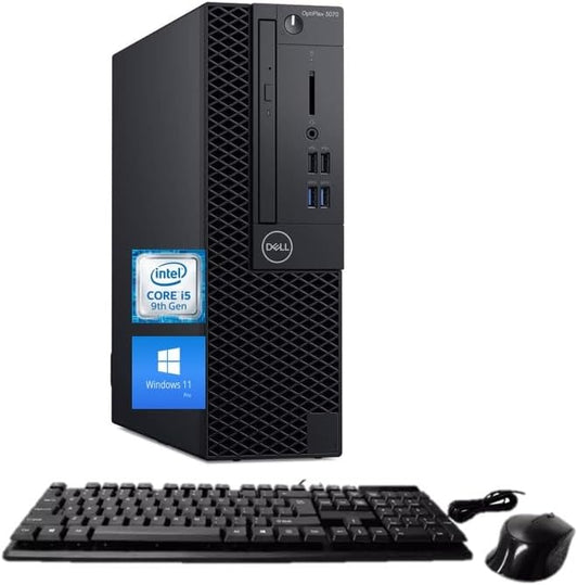 Dell OptiPlex 3070 Small Form Factor PC, Intel Hexa Core i5-9500 up to 4.4GHz, 16GB DDR4, 1TB SSD, Windows 11 Pro 64 Bit-Multi-Language Supports English/Spanish/French(Renewed) by Amazon+Renewed