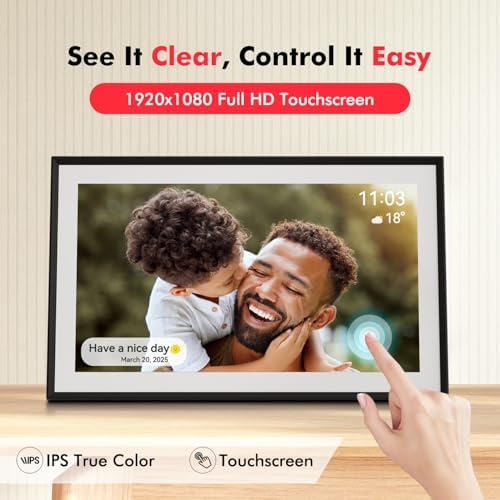 Frameo 15.6'' Digital Picture Frame, Digital Photo Frame WiFi Large Display - Image 5