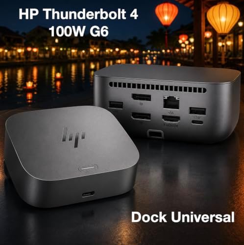 HP Thunderbolt 4 100W G6 Dock Universal Thunderbolt/USB-C Docking Station - Image 3