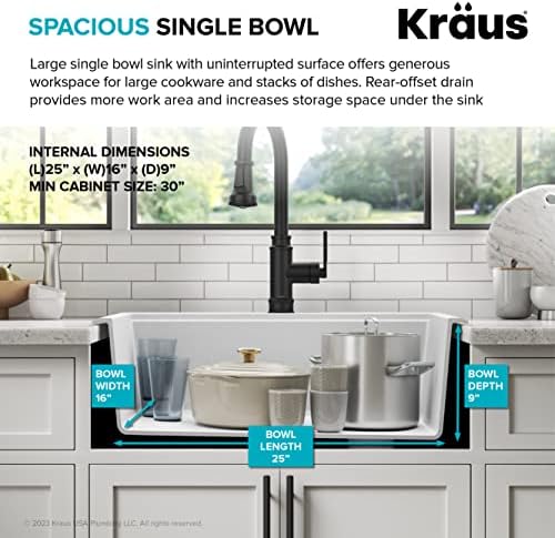 KRAUS Bellucci 28-inch Granite Workstation Drop In Top Mount Single Bowl Kitchen Sink in Metallic Grey with Accessories, KGTW12-28MGR - Image 5