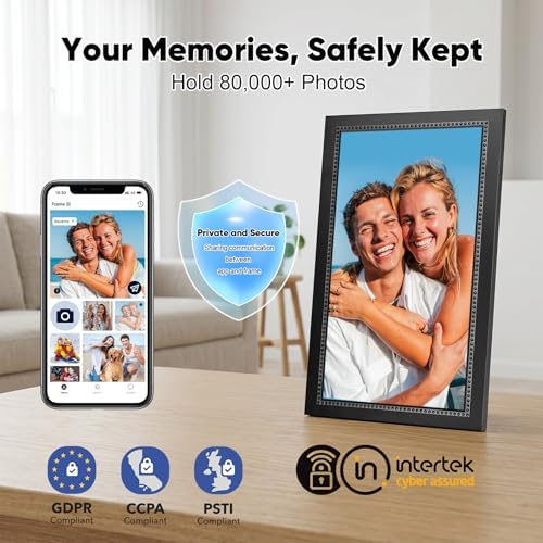 Digital Picture Frame 15.6 Inch Digital Photo Frame with 64GB Storage, 1920 * 1080 IPS FHD Touchscreen, WiFi Smart Frame Share Photos and Videos Instantly from Anywhere via AiMOR App - Image 6