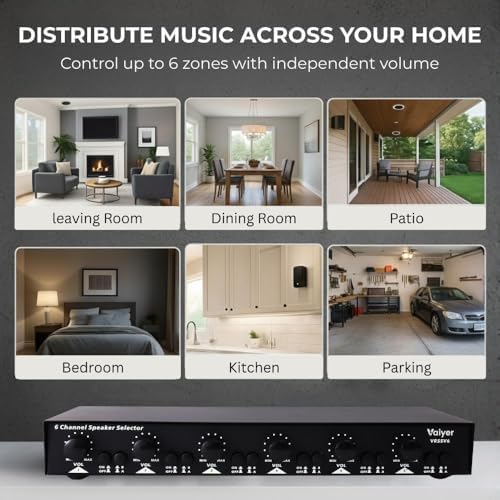 Vaiyer Home Audio Sound System Kit, 2000 W Bluetooth Amplifier - Image 7