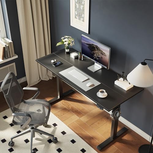 Agilestic 60 * 24 Inch Height Adjustable Electric Standing Desk, Black - Image 4