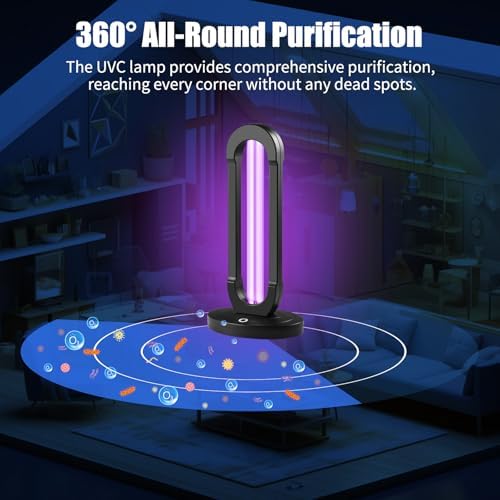38W UV Light UVC Lamp | 265nm Air & Surface Refreshment | One-Piece Construction, 3-Stage Timer, Remote + Manual Control w/Buzzer | Avoid Exposure (with Ozone) - Image 5