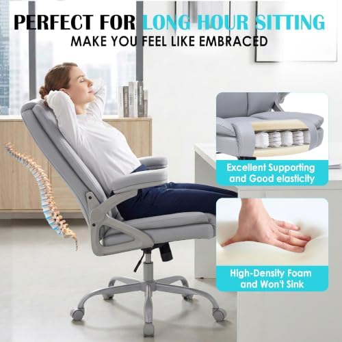 Office Chair with 3 Way Adjustable Armrest Executive Office Chair - Image 5