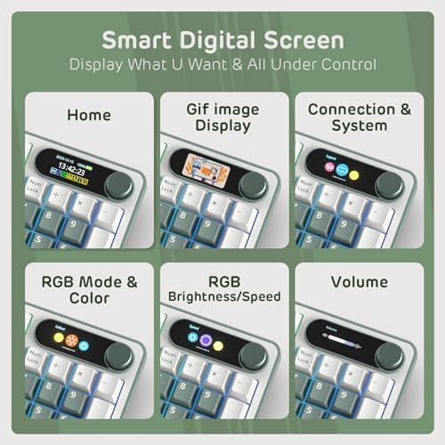 RK ROYAL KLUDGE S98 Wireless Mechanical Keyboard w/Smart Display & Knob - Image 3