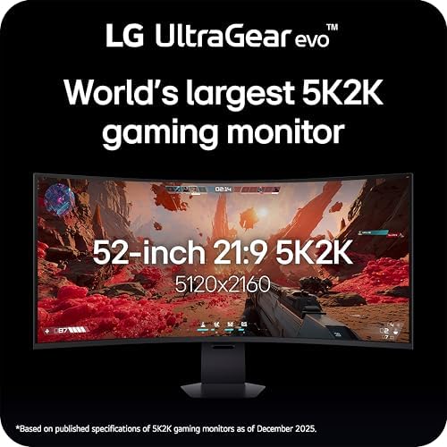 LG 52G930B-B 52-inch Ultragear evo G9 5K2K 240Hz 1ms Curved Gaming Monitor - Image 2