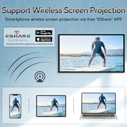 21.5" Android 11 Touchscreen Monitor, FHD 1080P Digital Signage Display, RK3568 4GB RAM & 64GB ROM, Reverse Control Laptop, Wireless Screen Mirroring, Built-in Speakers, USB, HDMI Ports - Image 5