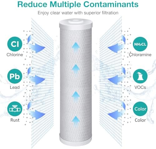 SimPure 5 Micron 20" x 4.5" CTO Carbon Whole House Water Filter Cartridge - Image 2