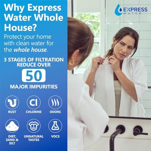 Express Water Whole Home Water Filter System, Essential Protection, 3-Stage - Image 3