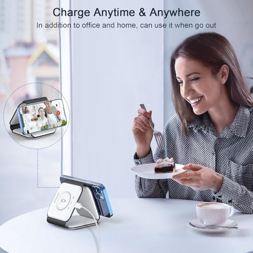 3 in 1 Wireless Charging Station for Apple,Foldable Magnetic Travel Charger - Image 6
