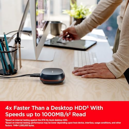 Sandisk 4TB Desk Drive SSD, Up to 1000MB/s Read Speeds, Black - Image 5