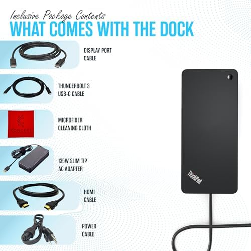 Lenovo 40AN0135US Thunderbolt 3 Dock Gen 2 - Thinkpad Docking Station - Image 2