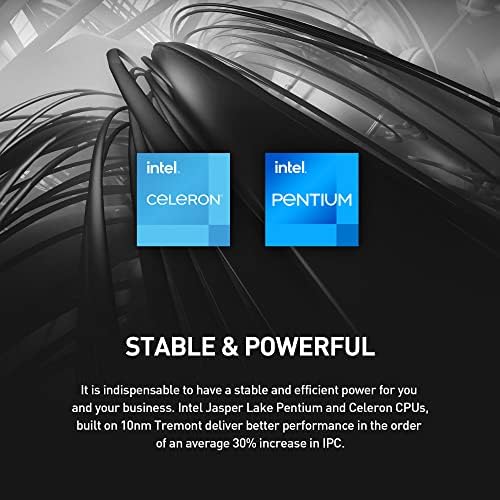 msi Cubi N Ultrasmall PC, Intel Pentium N200, 4GB Memory, 128GB SSD, Dual Display, Windows 11 PRO Entry (ADL-005US), Black - Image 2