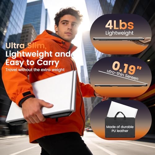15.6" Laptop Screen Extender, 1080P FHD Ultra-Slim Triple Portable Monitor - Image 5