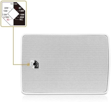 Sound Town Commercial Restaurant Bluetooth Amplifier + Surface-Mount Speaker Set, with One 6-Zone 70V/100V Amplifier with Bluetooth, 6 x 4.5-Inch Surface-Mount Speakers, White (PAC180X6TV4W) - Image 5
