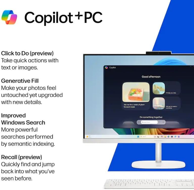 HP OmniStudio 27'' FHD All-in-One Desktop Computer, 16 GB DDR5, 1 TB SSD, Intel Core Ultra 7 355, 49 NPU Tops, 27" FHD IPS Touchscreen, Copilot AI PC, Wi-Fi 7, Wireless KB & Mouse, Windows 11 Pro - Image 3